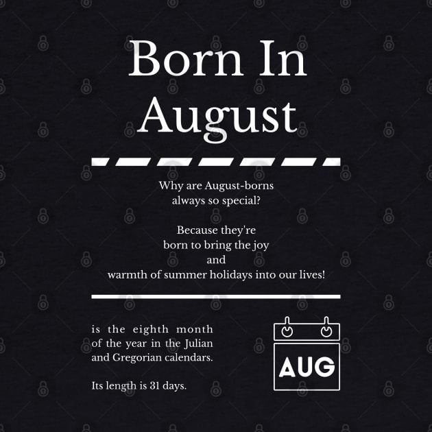 Born in August by miverlab